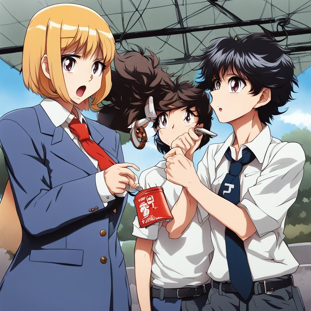 Anime Style Characters Smoking Cigarettes