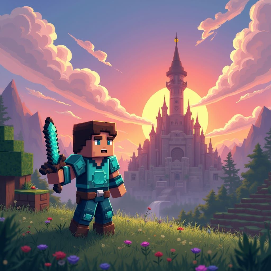 Blocky Epic Quest Begins in a Minecraft World