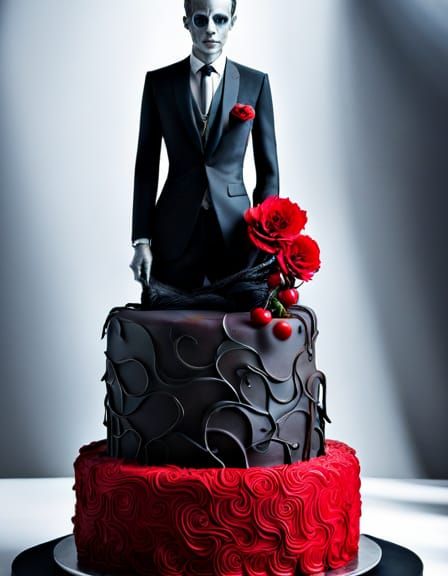 Gothic Wedding Cake 5