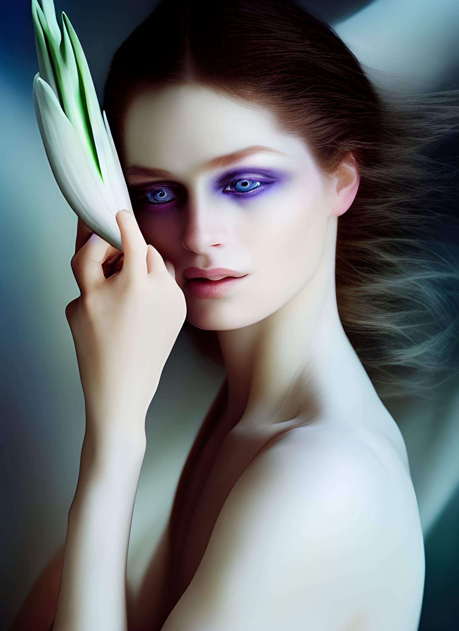 Renaissance Beauty in Dreamy Sunset Light