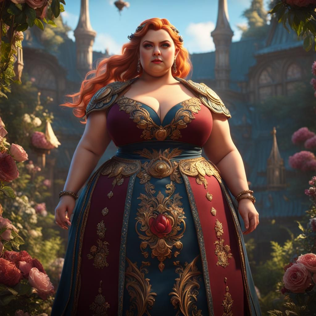 Cute Girl in Dress: Powerful Fantasy Concept Art