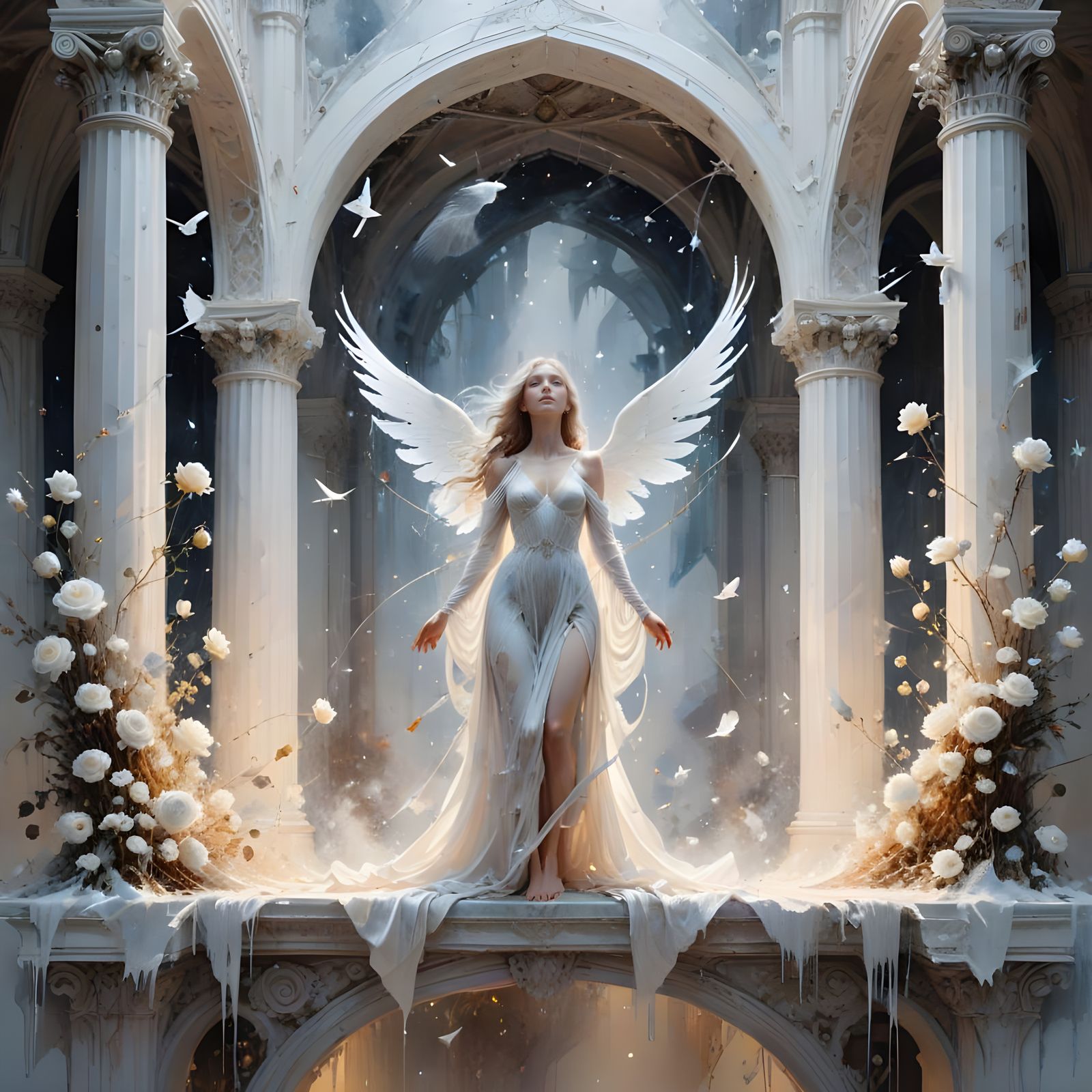 Ethereal Celestial Sanctuary of Divine Illumination