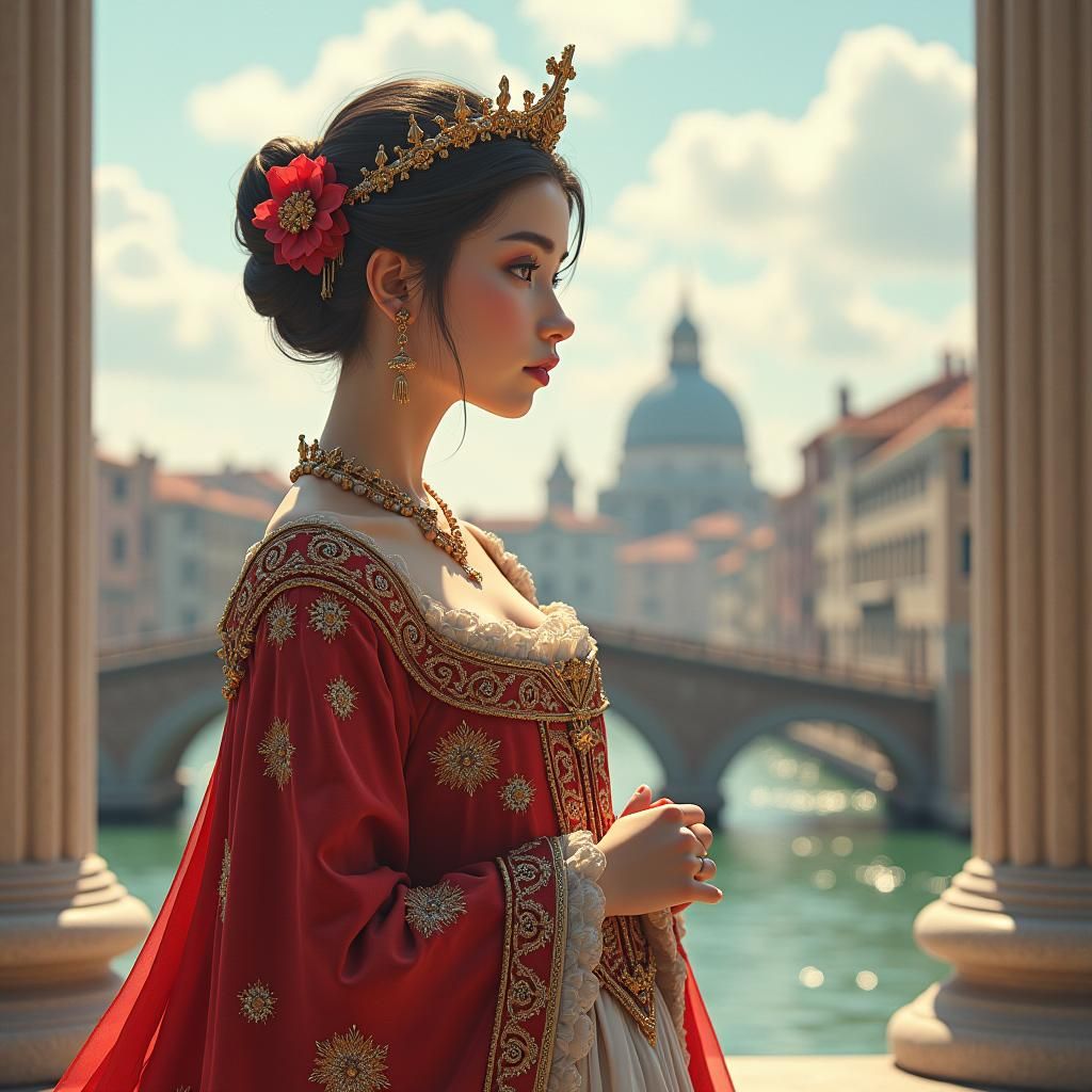 Snow White in Anime Style Inspired by Bellini