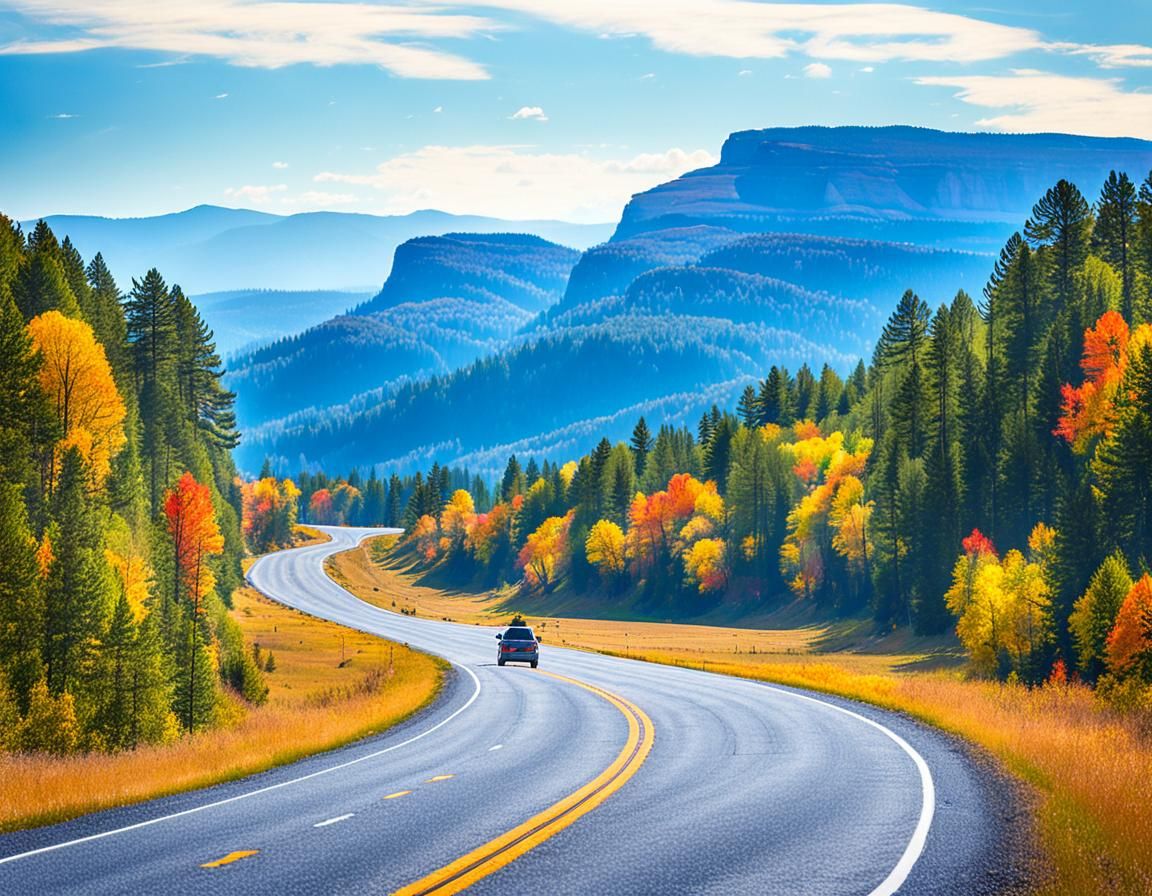 Scenic Road Trip: Exploration and Discovery