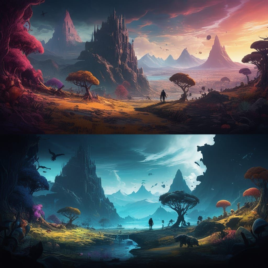 Vibrant vs Macabre: A Split Video Game World