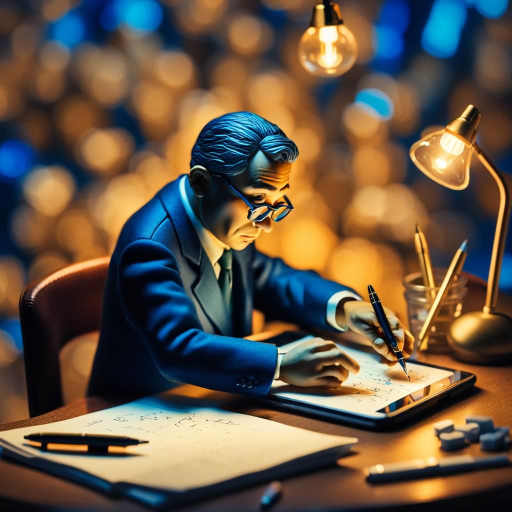 Tiny Man's Mathematical World Inside a Cellphone