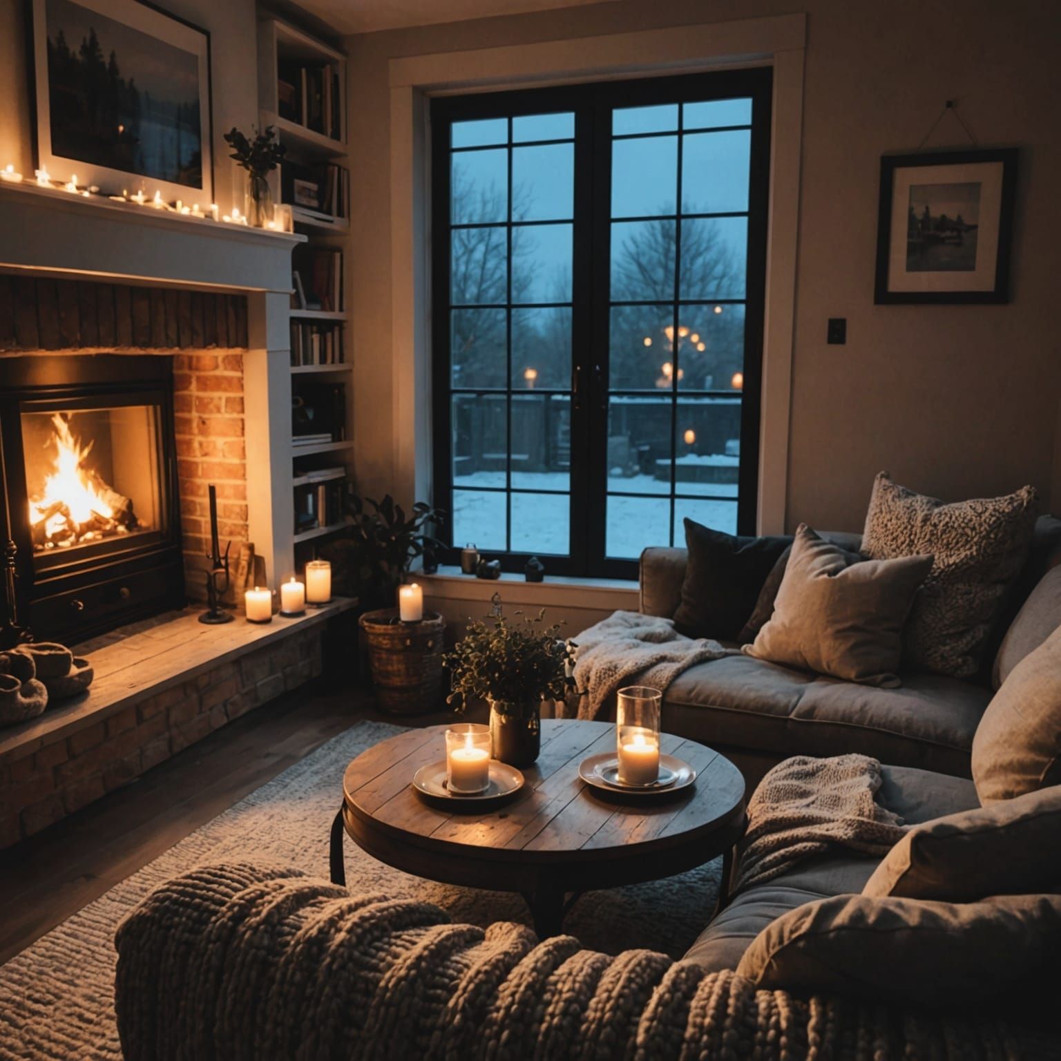 AI's Interpretation of a Cozy Evening In