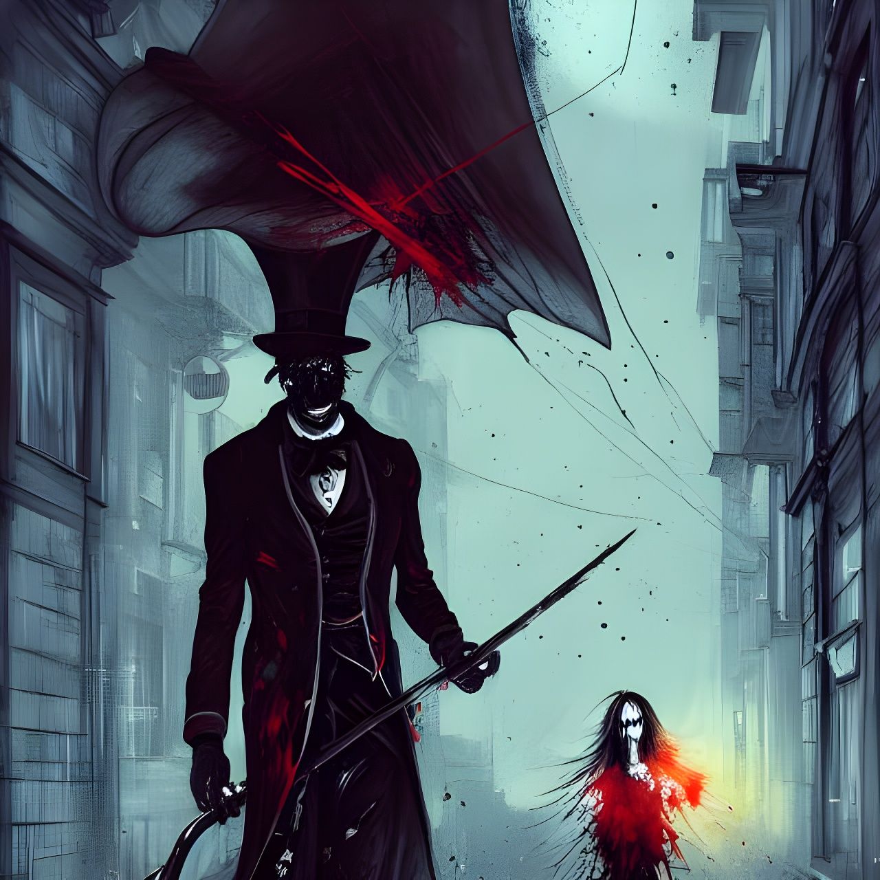 Terrifying Jack the Ripper Speedpaint in Horror Style