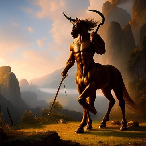 Chiron the Centaur: Dark Fantasy Concept Art