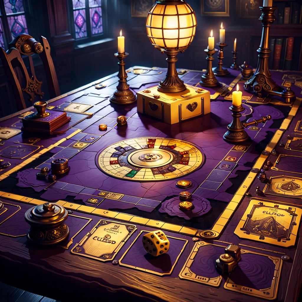 Dark Fantasy 3D Cluedo Board Game Art