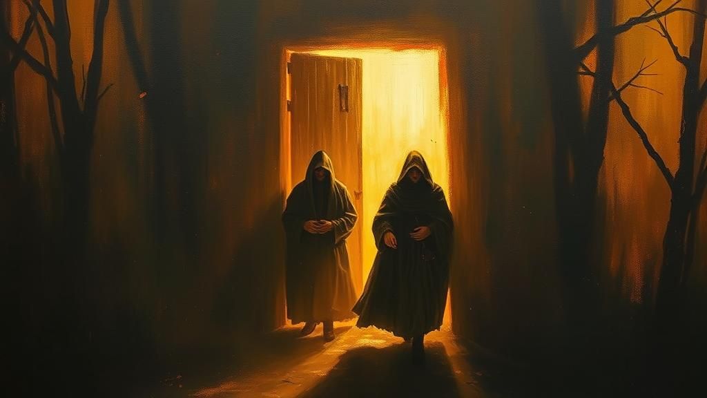 Shadow Figures Emerge in Impressionist Style