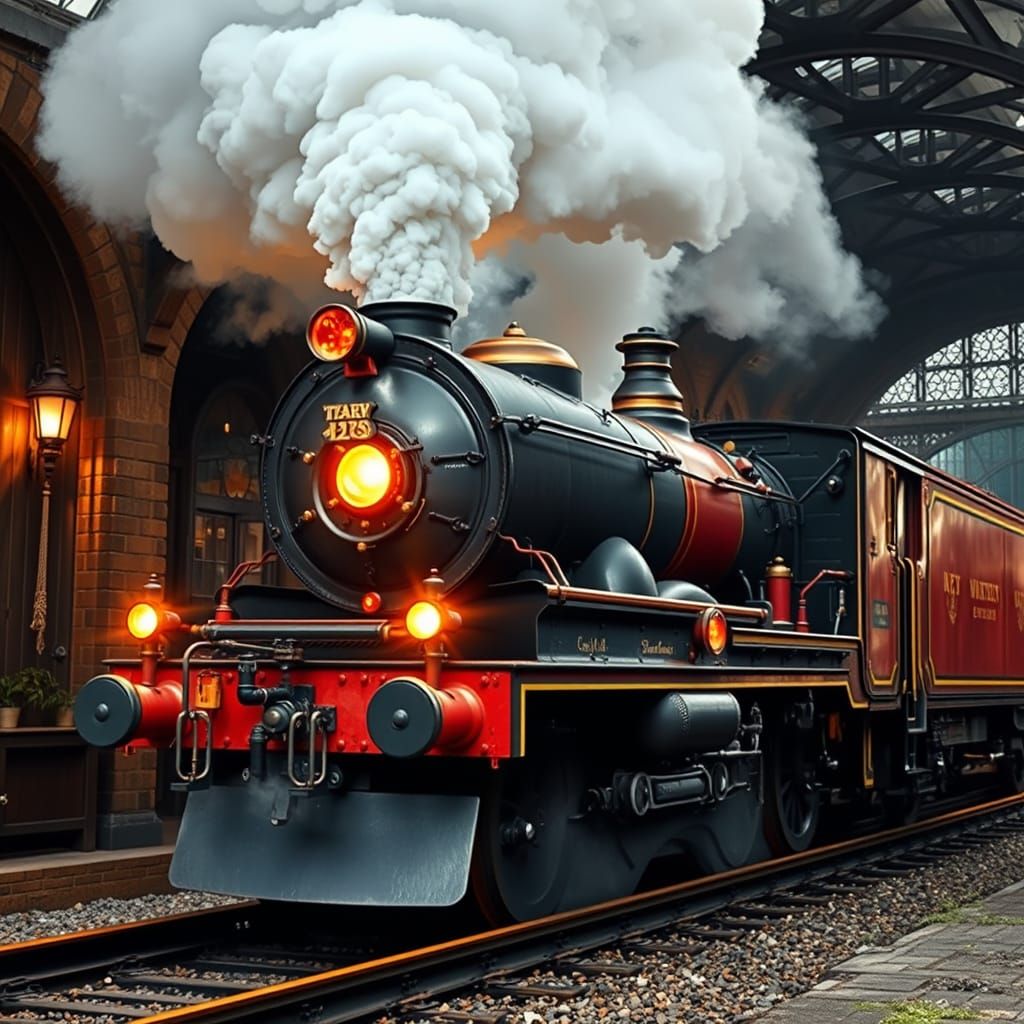 Victorian Era Steampunk Hogwarts Express