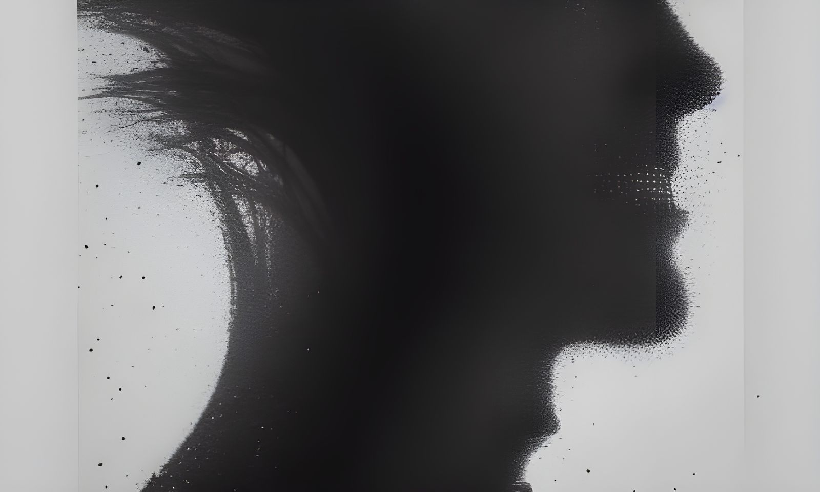 Cyberpunk Fractal Thought Waves in High Contrast