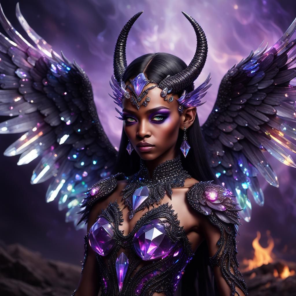 Dark Angel Of The Crystal Realm