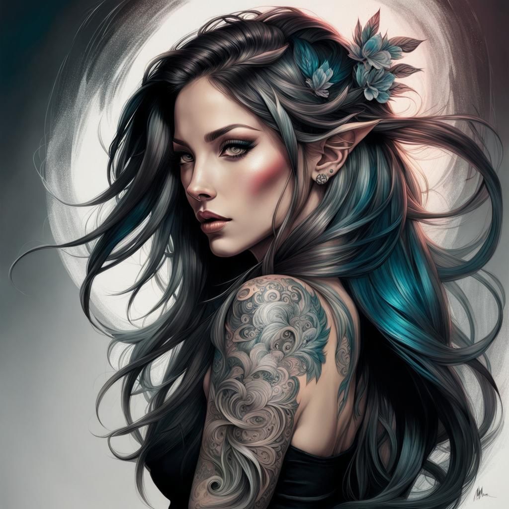 Passionate Elven Woman