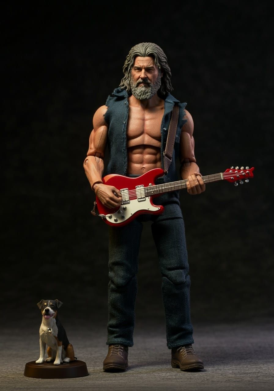 Relaxed Retro Action Figure Box Art in Vibrant Colors