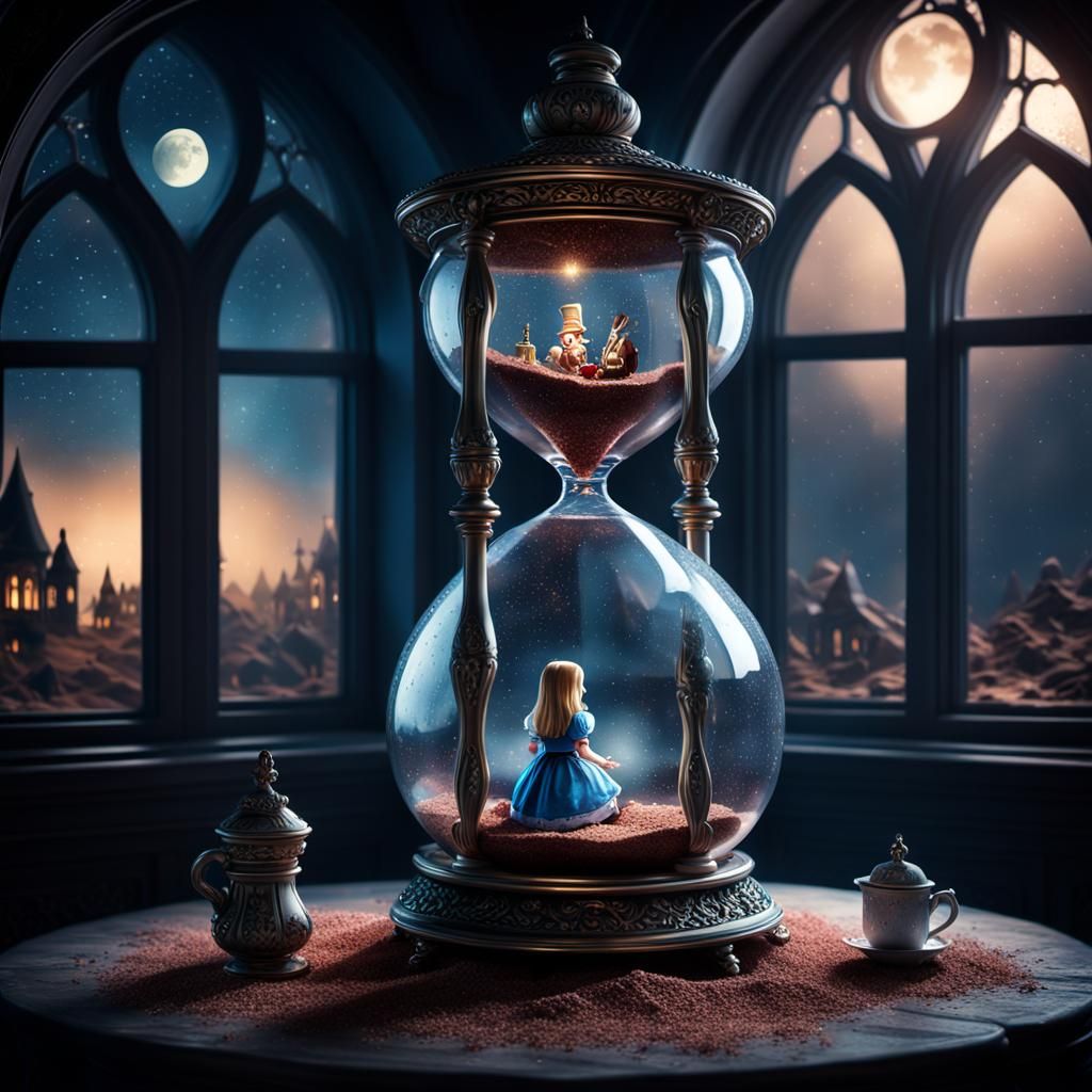 Alice and wonderland Hourglass