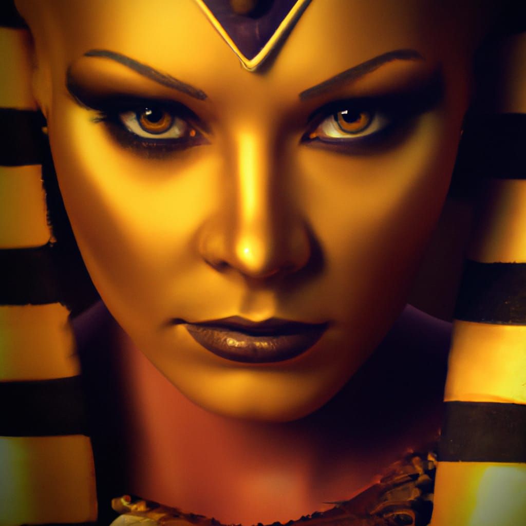 Lioness Sekhmet: Egyptian Goddess Portrait