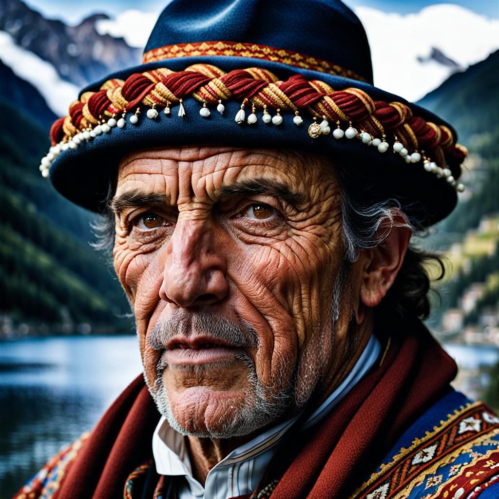 Andorran Man in Traditional Clothing Portrait