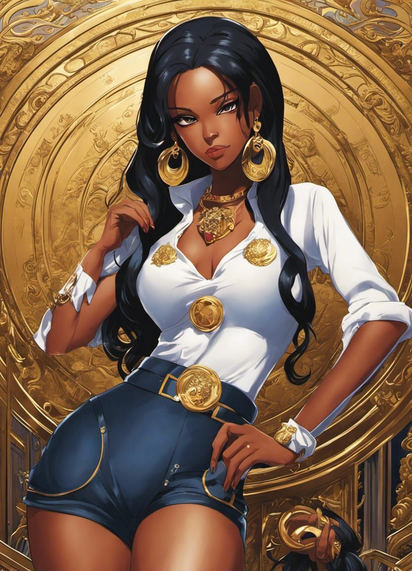 Anime Pop Star Magazine Cover in Manga Style