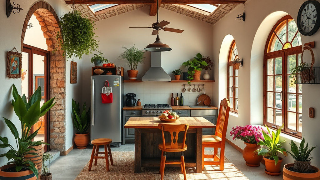Cozy Mexican Open-Air Kitchen for Grandma