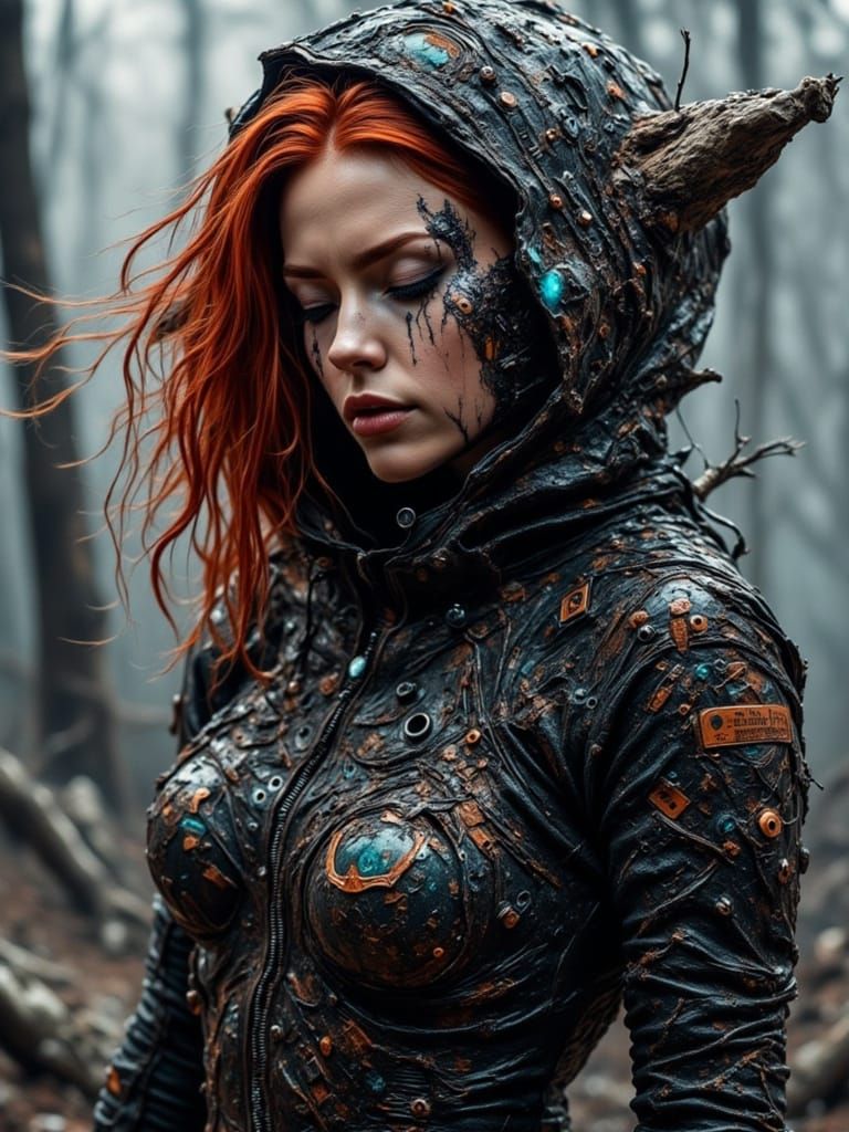 <lora:Grungy Oil Paintings:1.0> <lora:Rapture:1.0> hyper-rea...