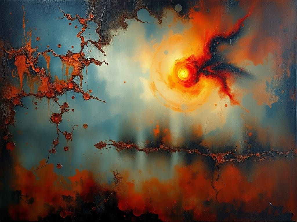 Charred and Rusty Liquified Muslin [lots of descriptive flow...