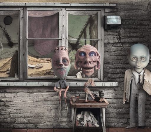 Surreal Insectoid Manifestation in Dreamlike Stopmotion