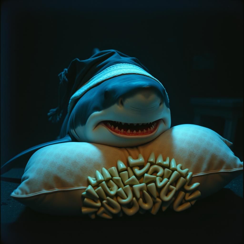 Humorous Shark Scams Tooth Fairy: Cinematic Underwater Scene