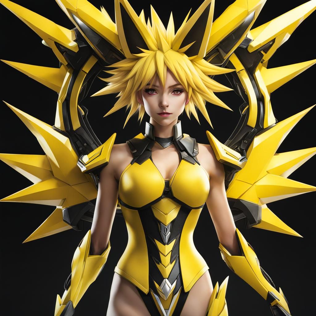 Stylized Humanoid Jolteon Female Character
