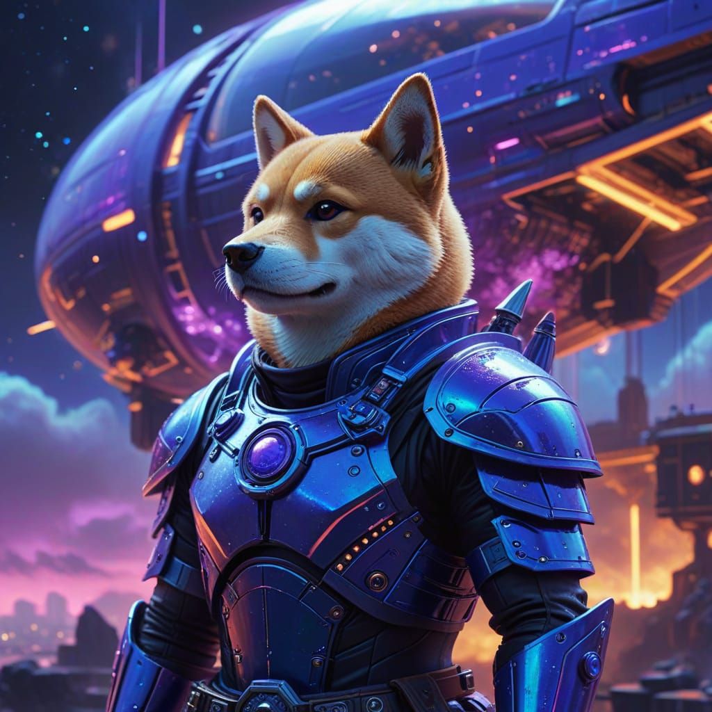 Anime-Inspired Samurai Warrior in Steampunk Airship