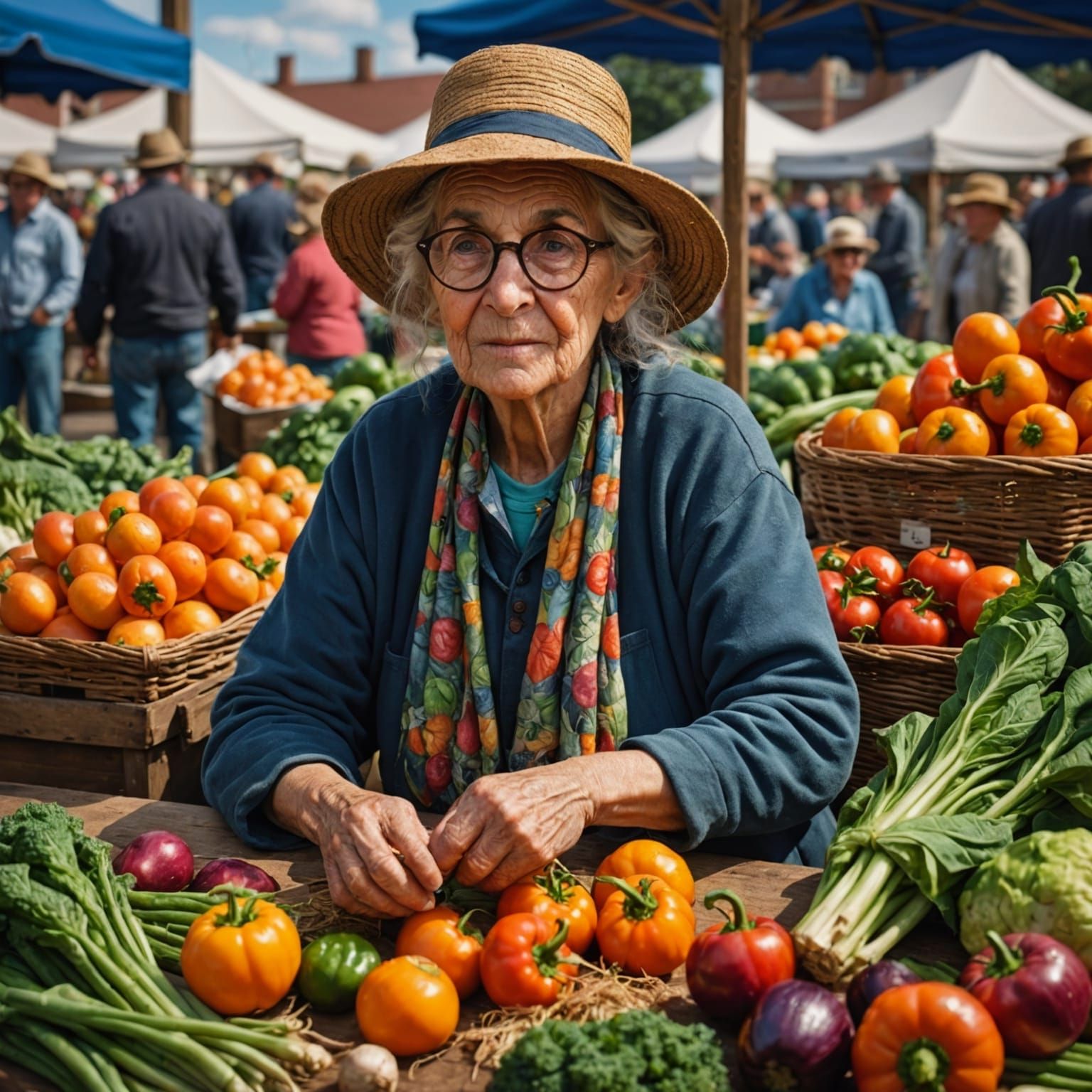 a Farmers Market Booth