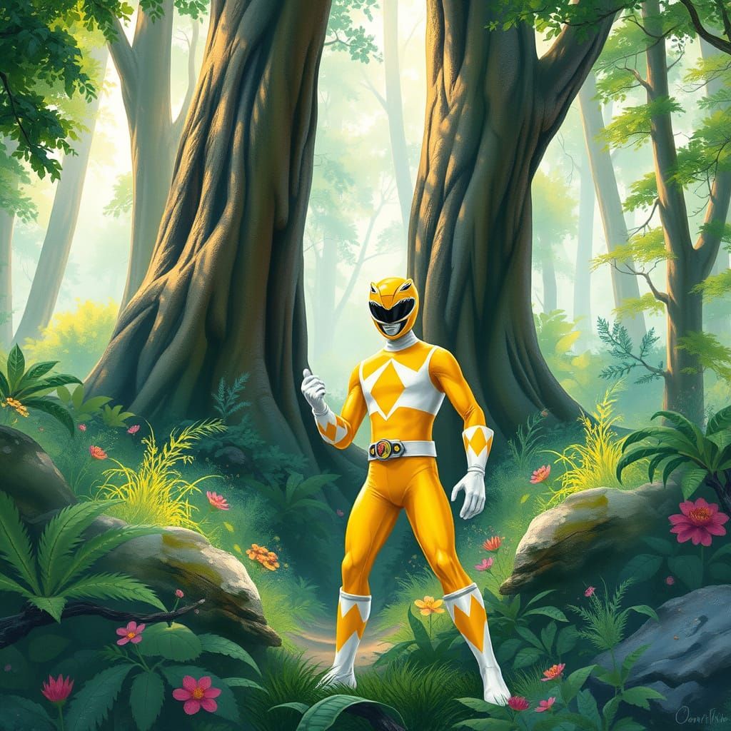 Yellow Power Ranger Ghibli