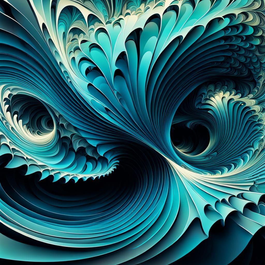 Abstract Vector Fractal Wave Function in 3D