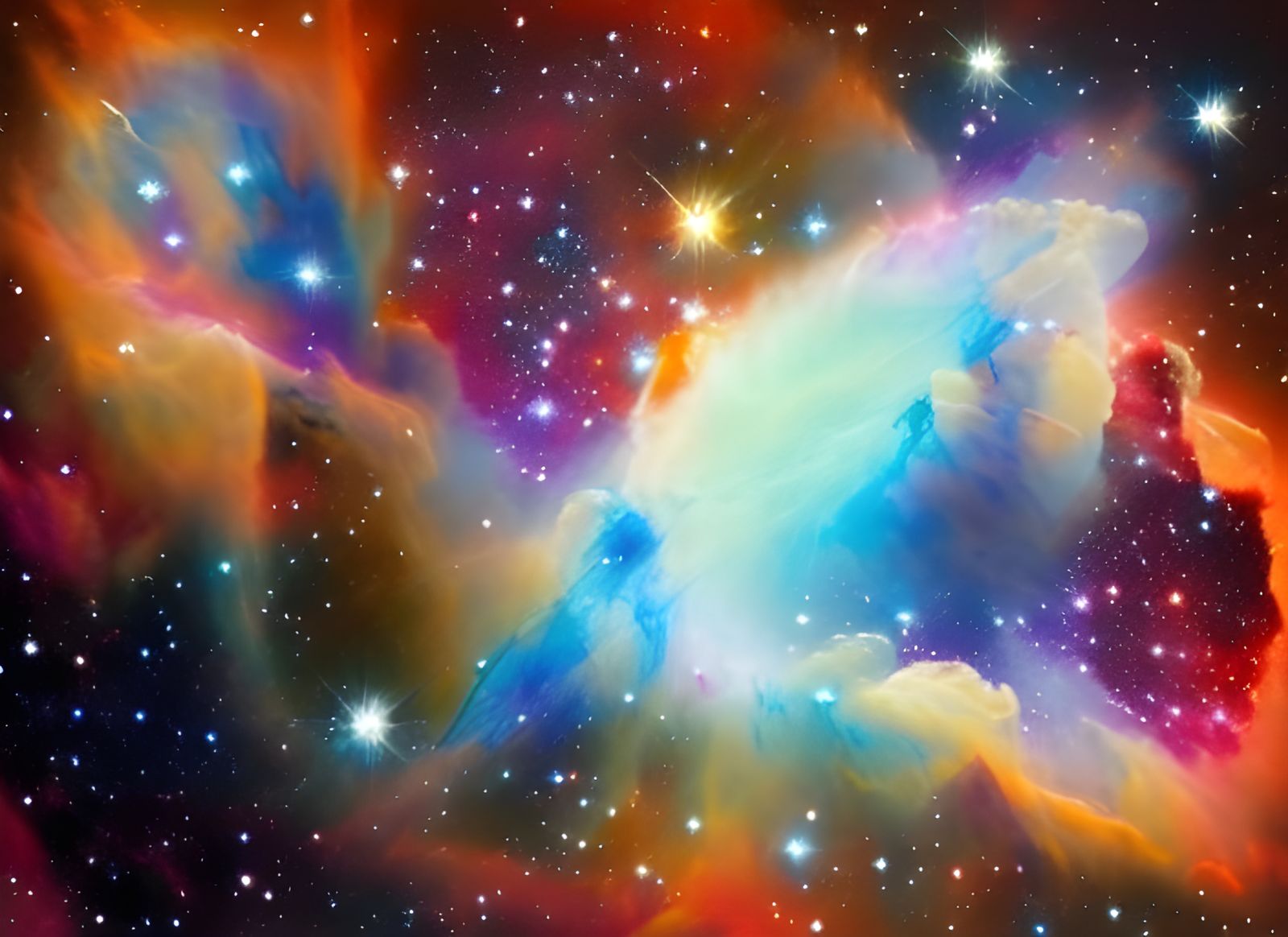 Nebula in Outer Space: A Celestial Painting
