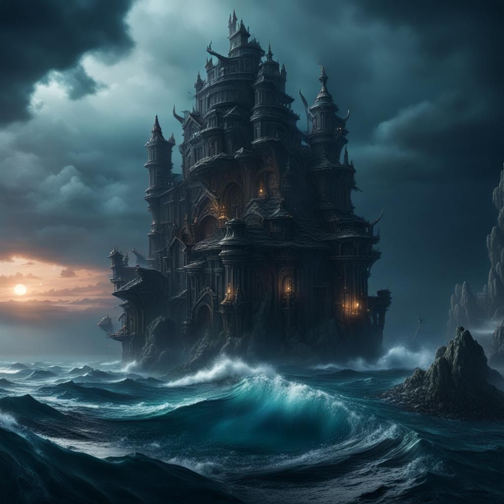 Deep Ocean Matte Painting in Unreal Engine