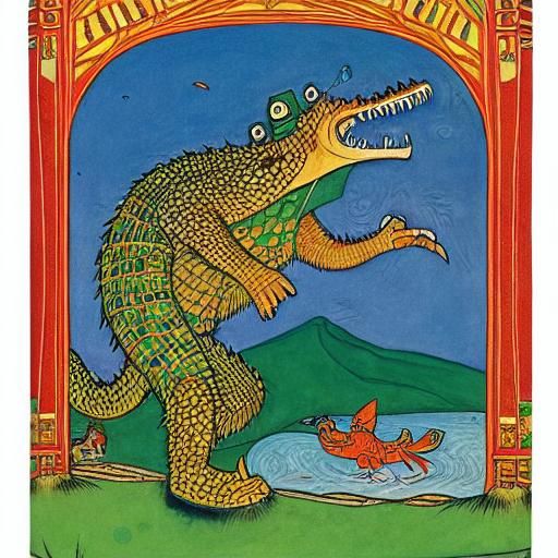 Cheb Urashka and Croc O'Deal Genes Pop-up Book