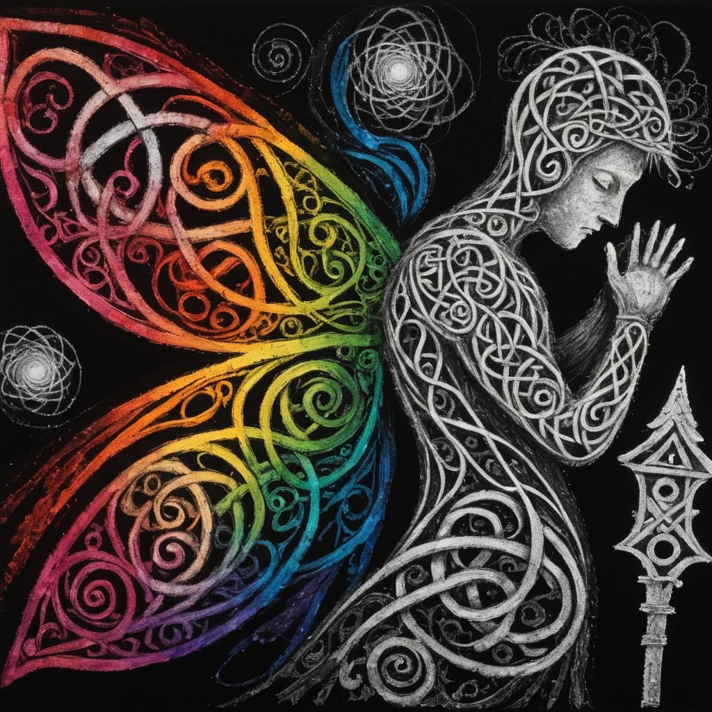 Psychedelic Snail in Futuristic Cityscape, Digital Art