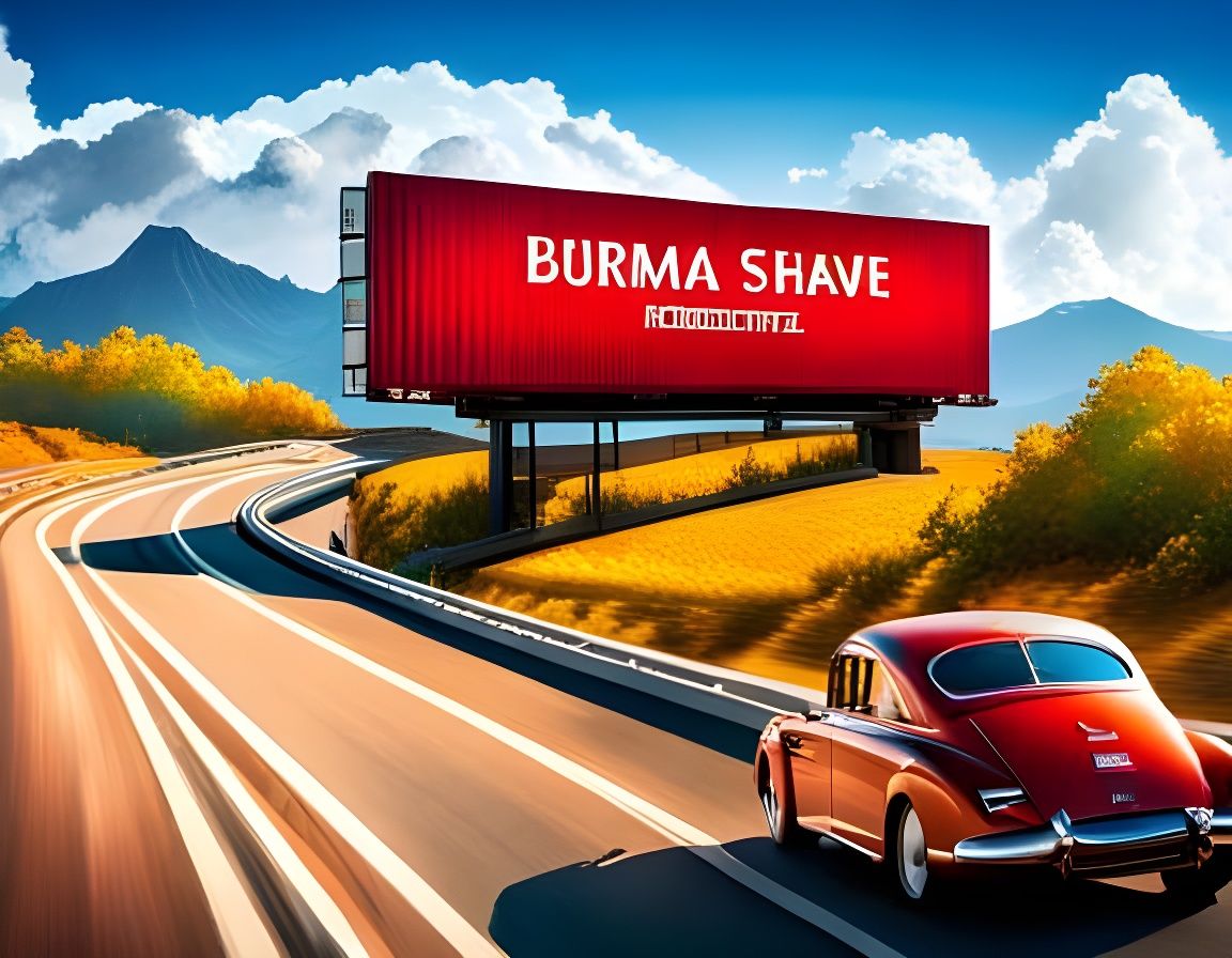 Burma Shave: Memorable roadside signs, advertising wit