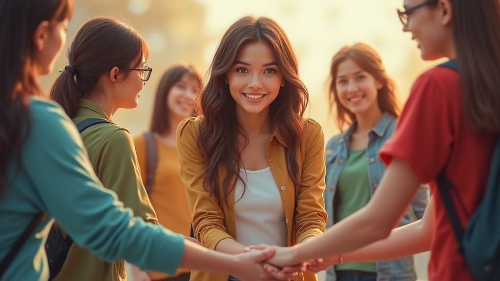 Supportive Hands: A Stylized Realism Portrait