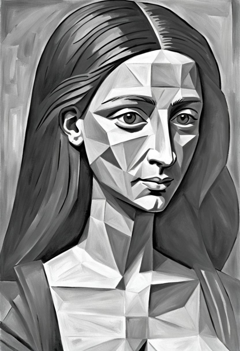 Cubist Mona Lisa Reimagined