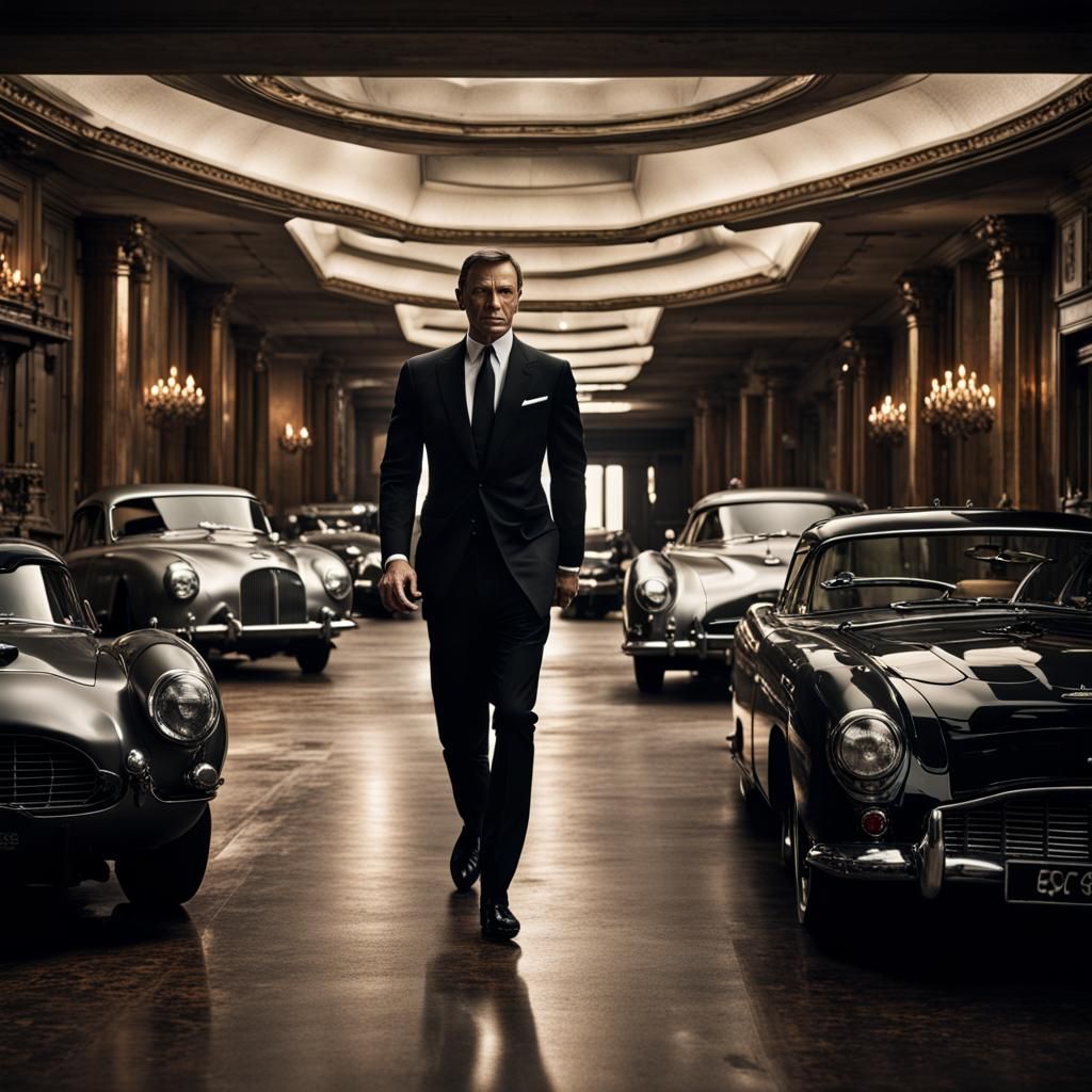 Hyperrealistic James Bond in Cinematic Style