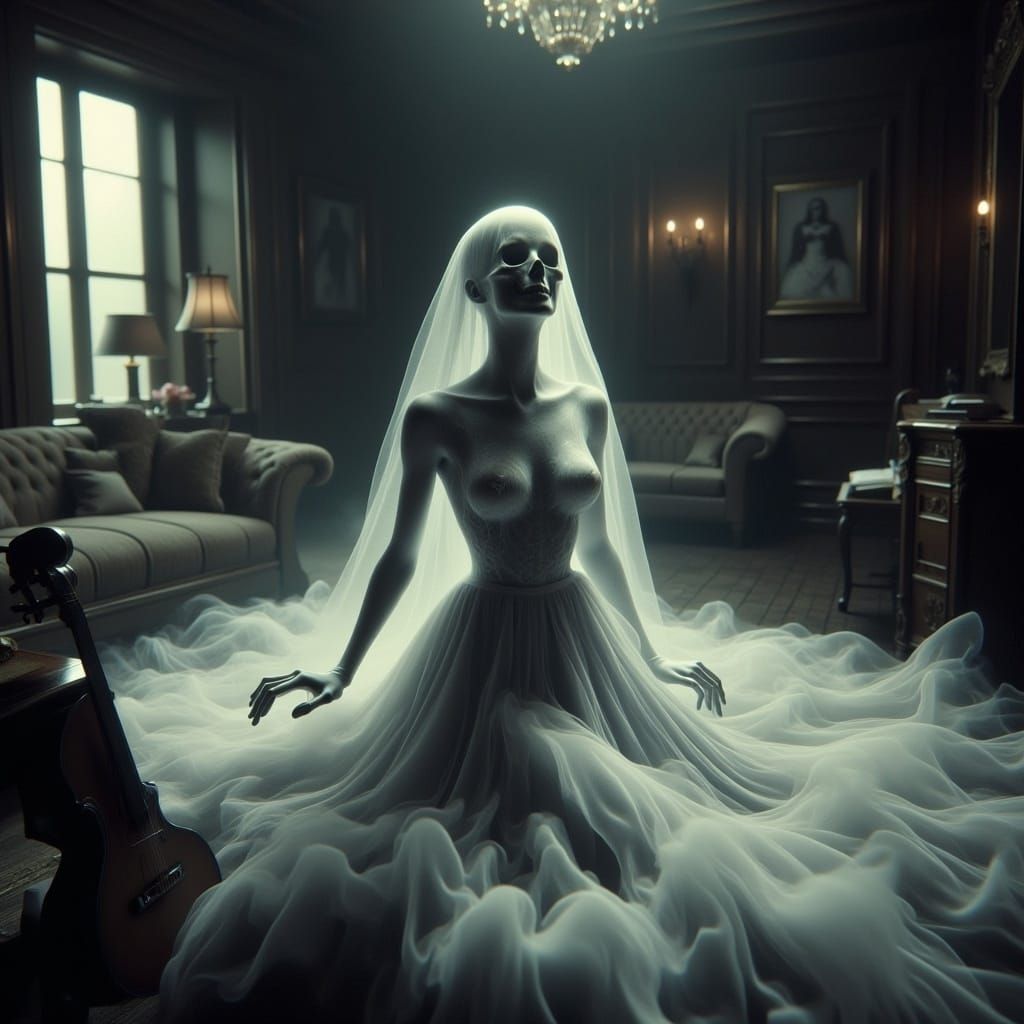 Ethereal Vampire Contessa in Armani Suit