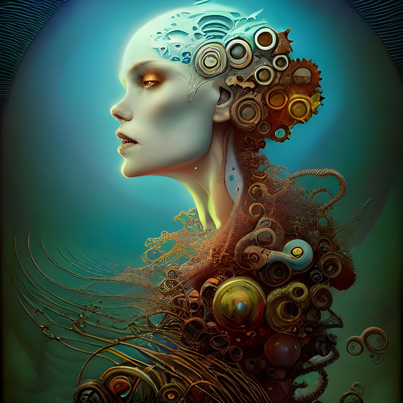 Ethereal Scotoplanes of the Sea in Deep Colors