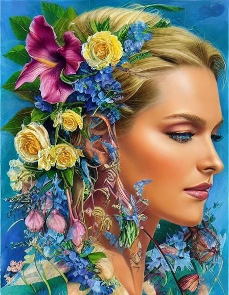 Abstract AI-Generated Image with Minimal Prompt