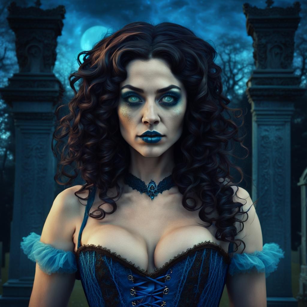 Cajun Bayou Witch Communicating with Spirits