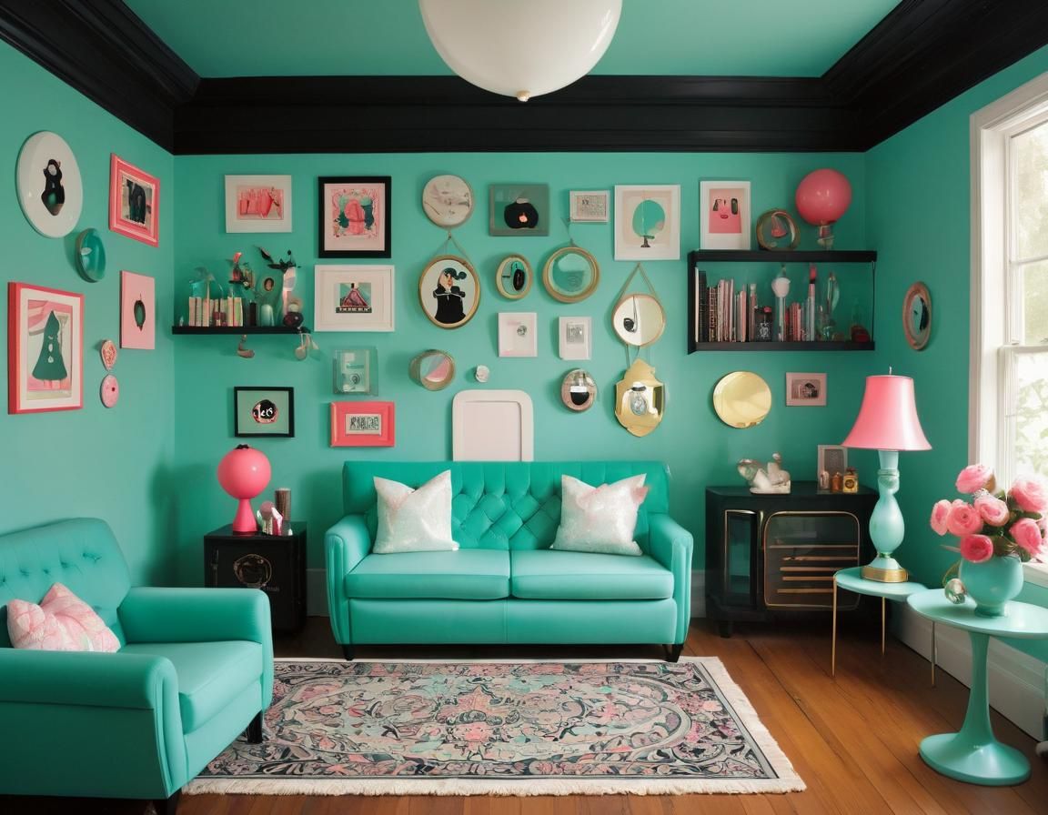 Surreal Home Interior in Lowbrow Art Style