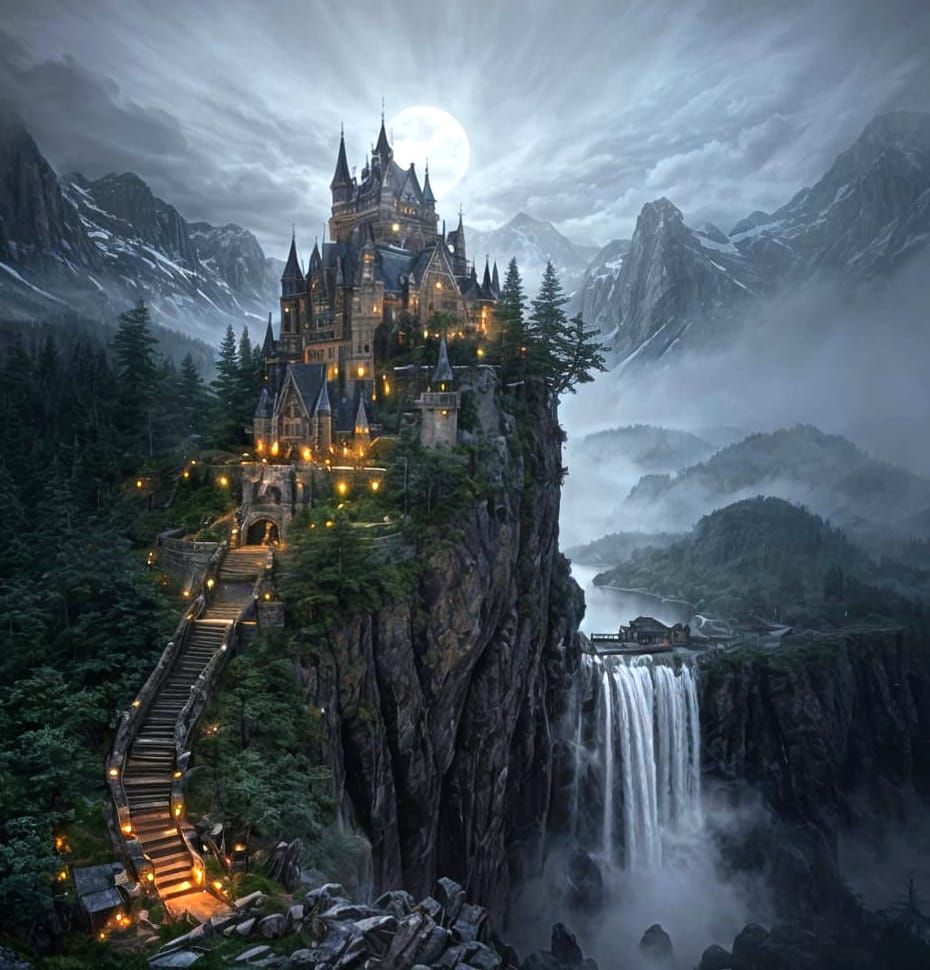 Elven Princess Concept Art in Hyperdetailed Fantasy Style