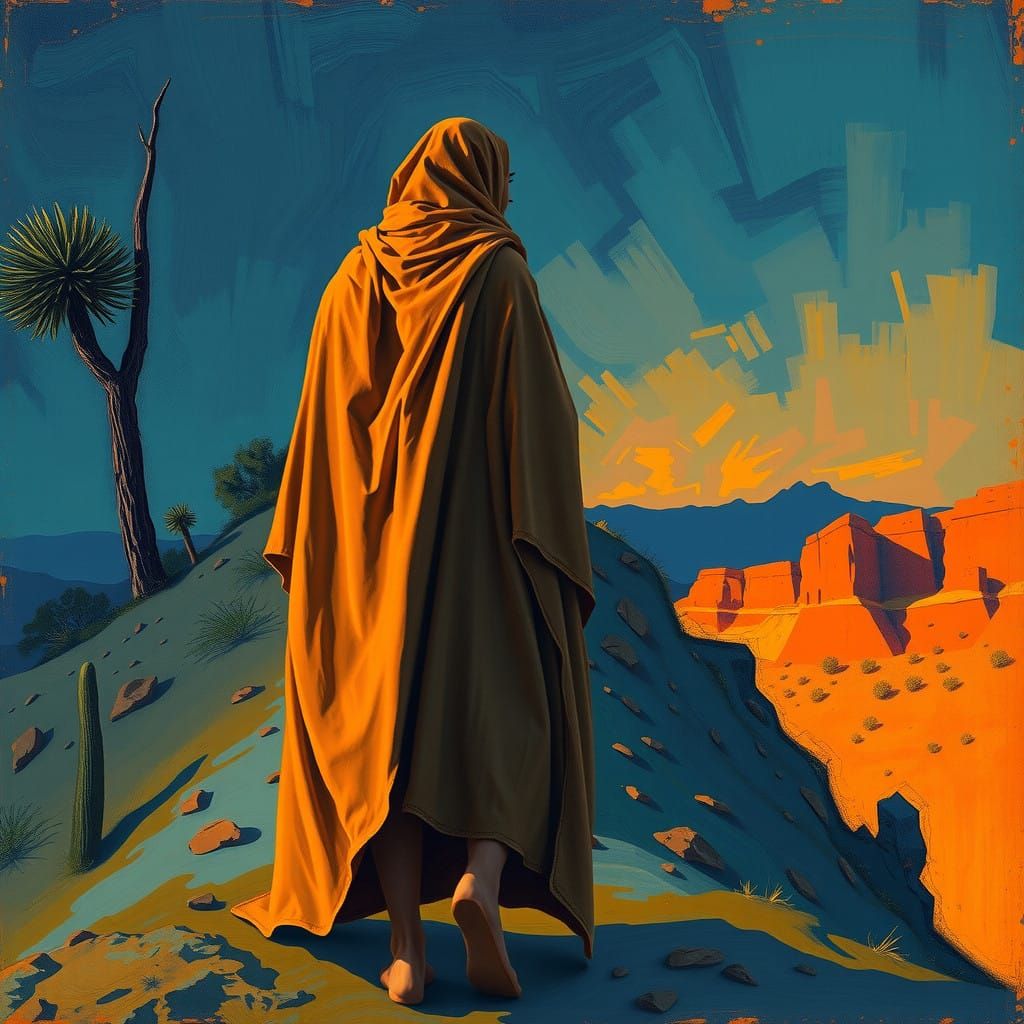 Twilight Melancholy in the Desert Landscape