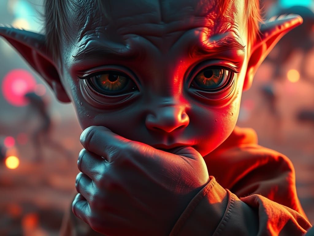 Bandaging the Child: A Futuristic Scene